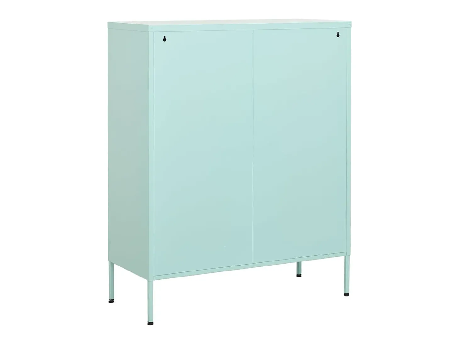 Armario de almacenamiento acero verde mint 80x35x101,5 cm ES501295