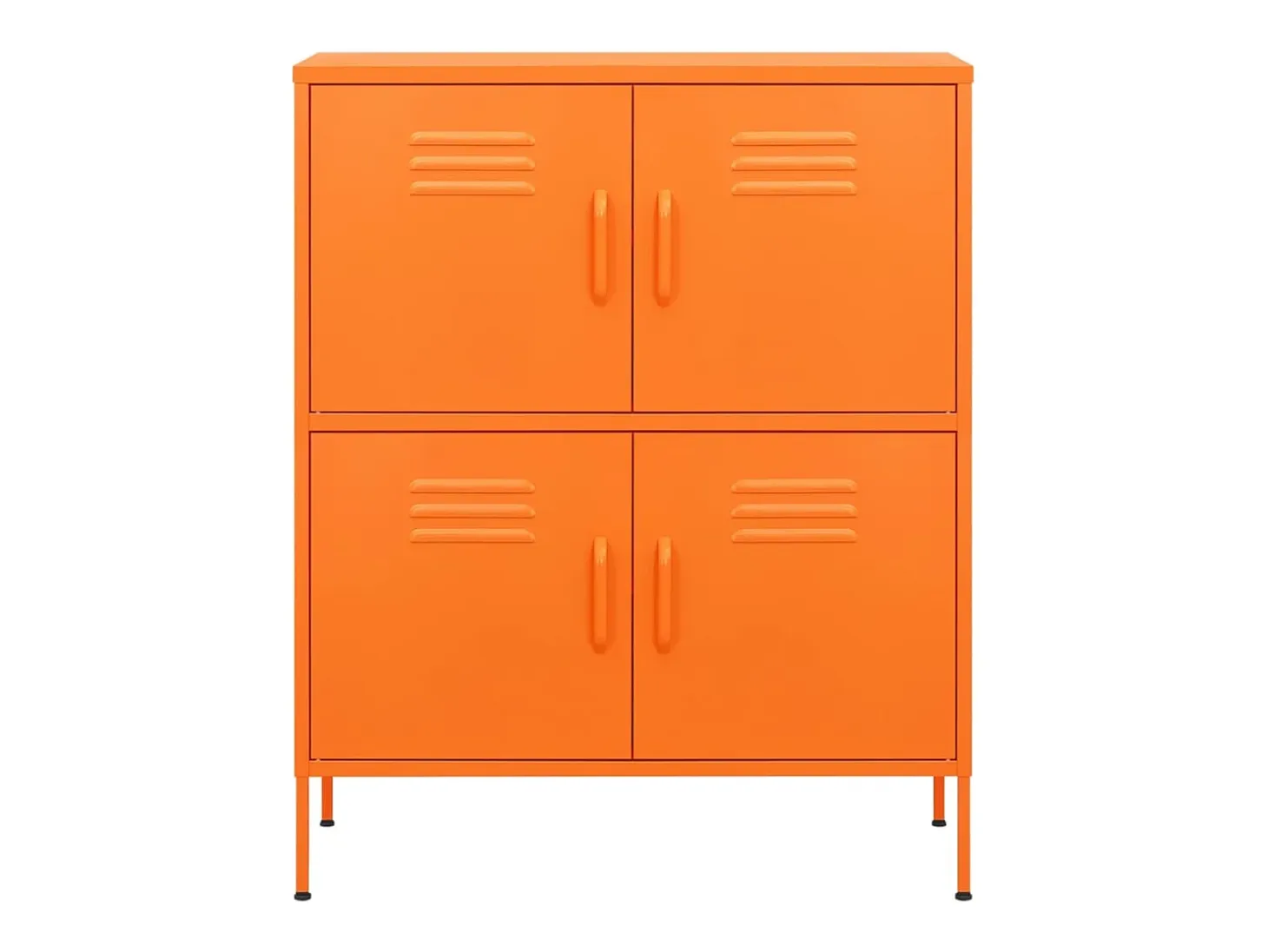 Armario de almacenamiento acero naranja 80x35x101,5 cm ES652507