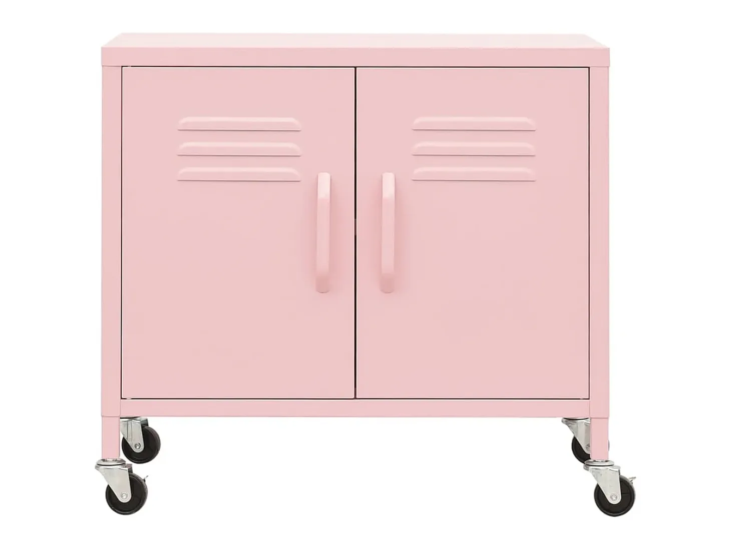 Armario de almacenamiento acero rosa 60x35x56cm ES625940