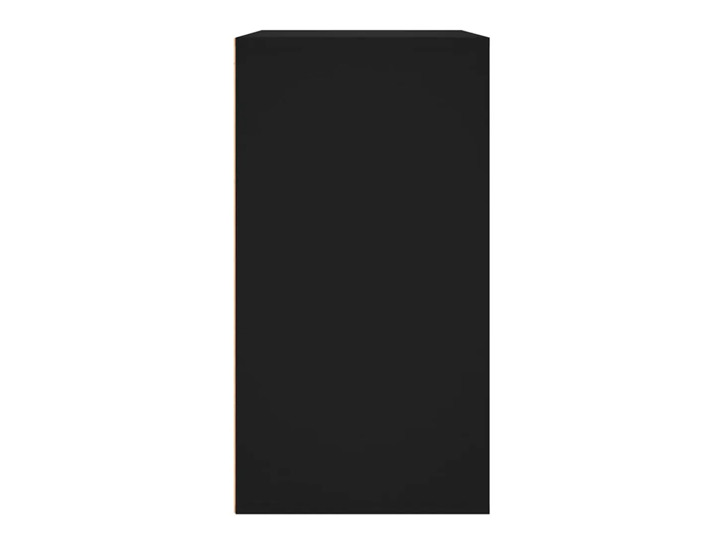 Armario de maquillaje madera contrachapada negro 80x40x75 cm