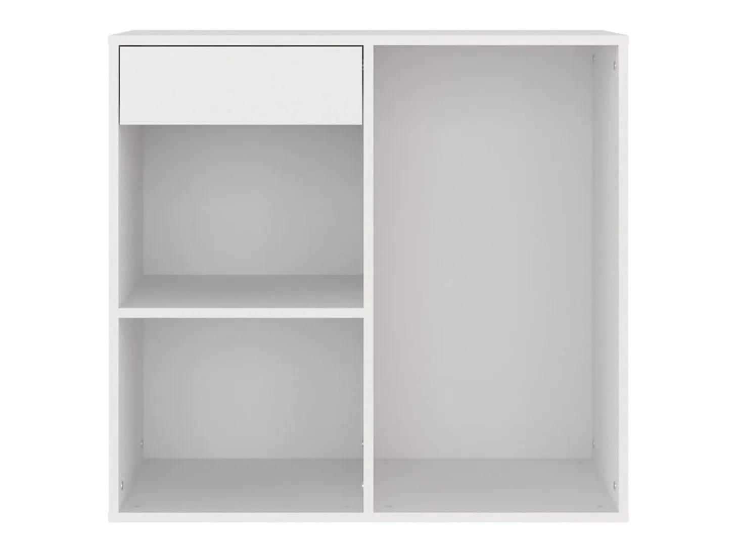 Armario de maquillaje madera contrachapada blanco 80x40x75 cm