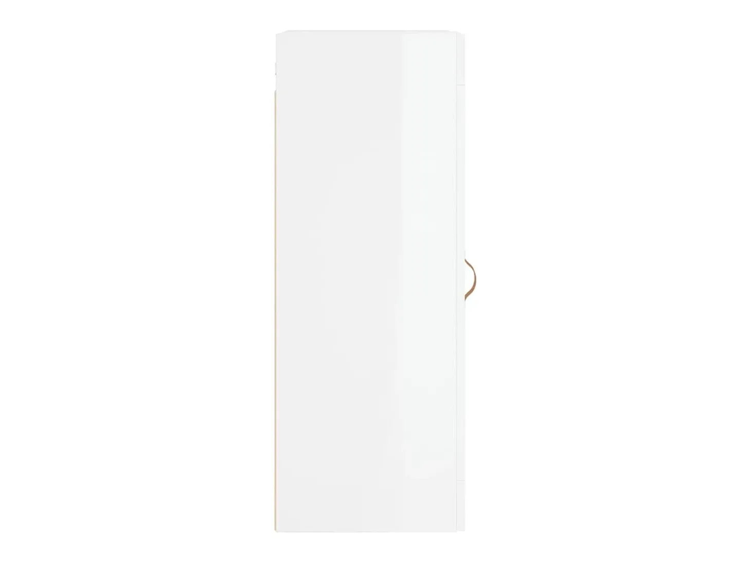 Armario de pared blanco brillo 34,5x34x90 cm madera de ingeniería