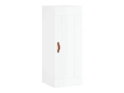 Armario de pared blanco brillo 34,5x34x90 cm madera de ingeniería