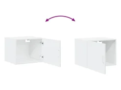 Armario de pared blanco 50x42,5x40 cm madera de ingeniería