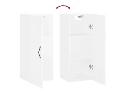 Armario de pared blanco 34,5x34x90 cm madera de ingeniería