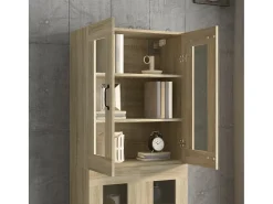 Armario de pared colgante de roble Sonoma 69,5x34x90 cm
