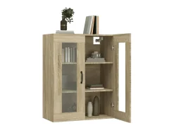 Armario de pared colgante de roble Sonoma 69,5x34x90 cm