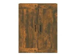 Armario de pared colgante de roble ahumado 69,5x32,5x90 cm