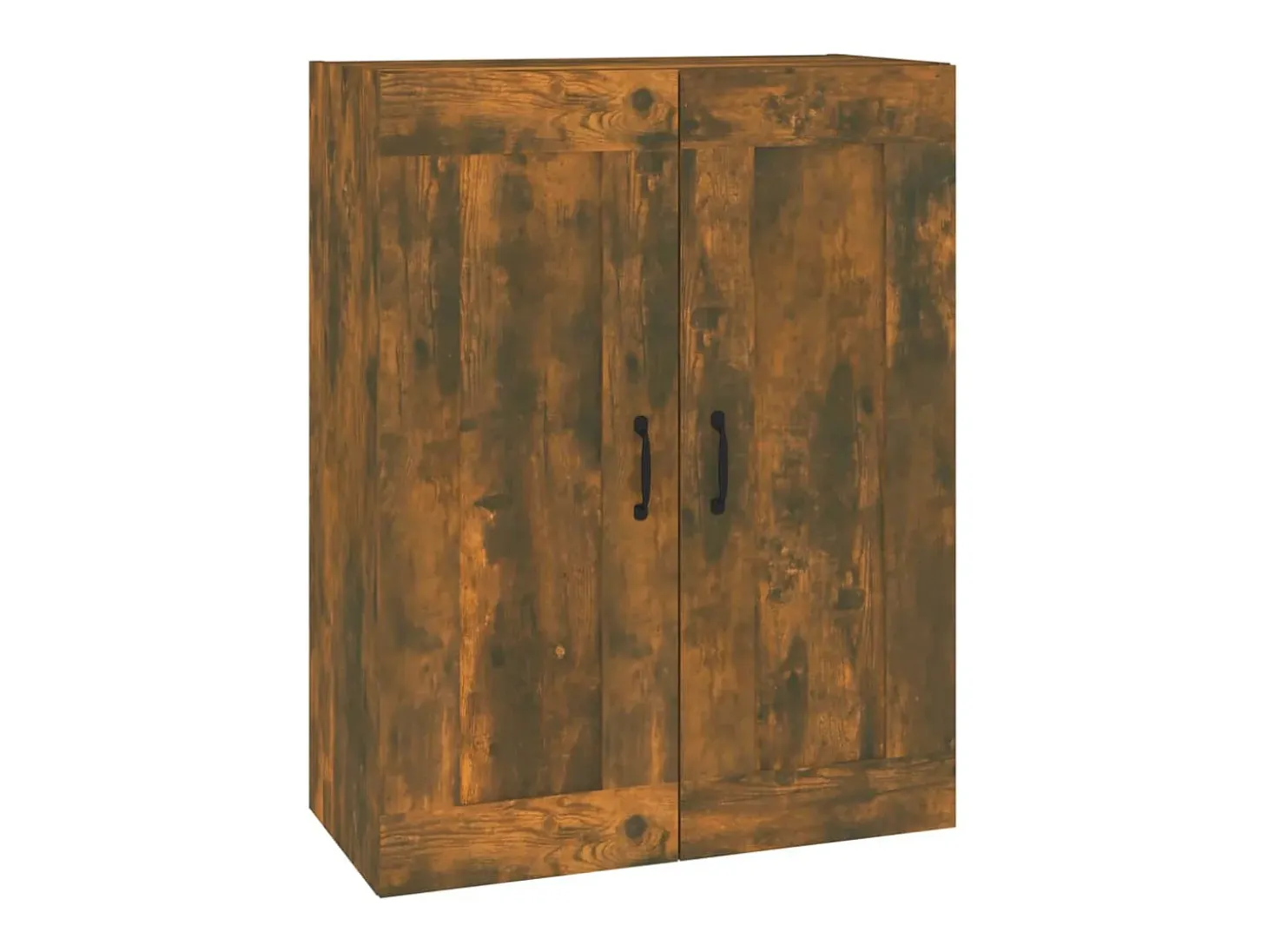 Armario de pared colgante de roble ahumado 69,5x32,5x90 cm