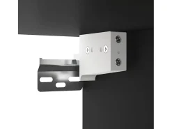 Armario de pared colgante negro 69,5x34x90 cm