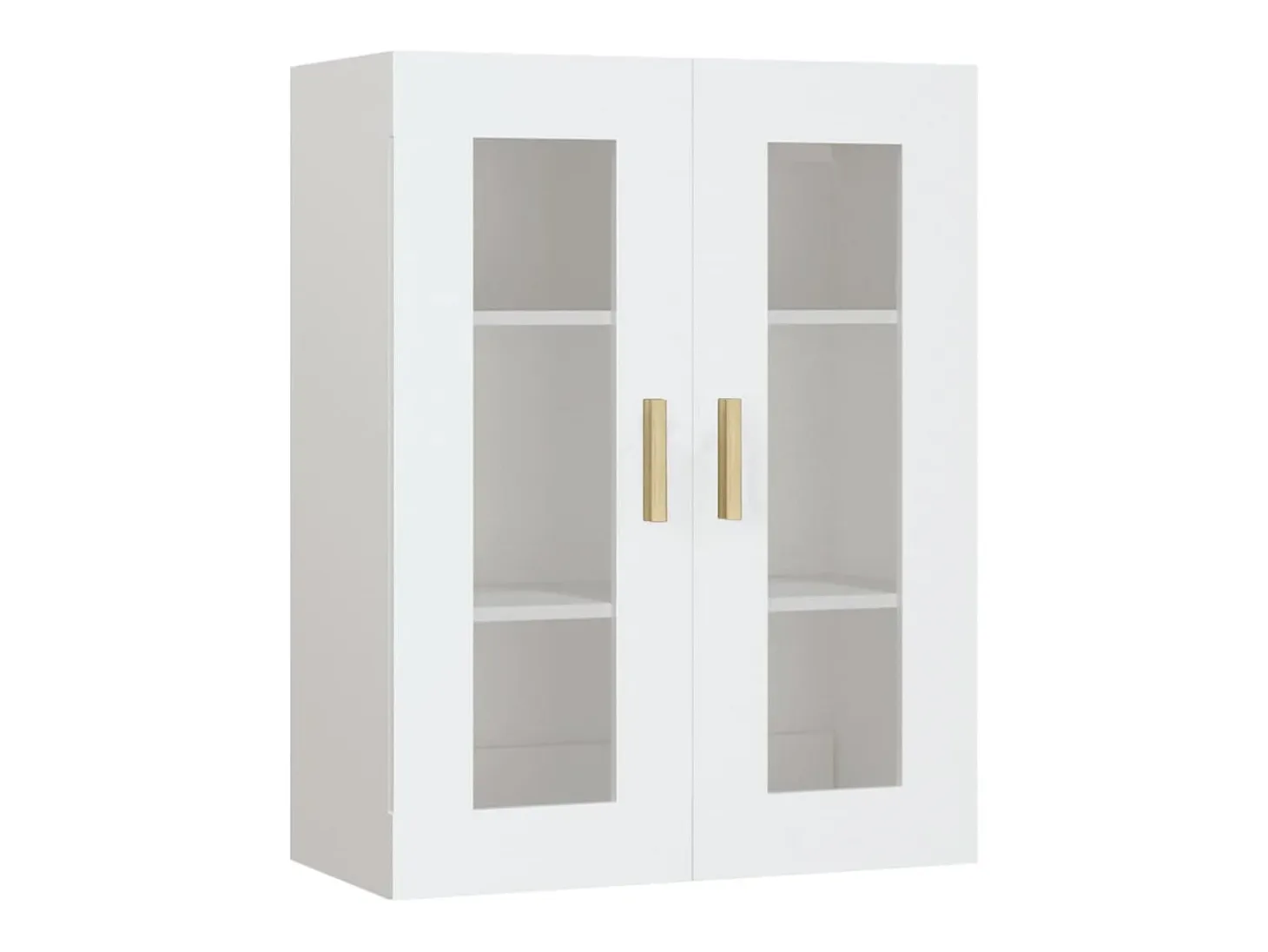 Armario de pared colgante blanco 69,5x34x90 cm
