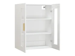 Armario de pared colgante blanco 69,5x34x90 cm