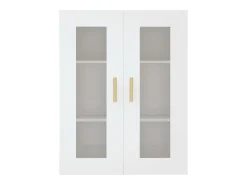 Armario de pared colgante blanco 69,5x34x90 cm