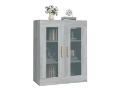Armario de pared colgante Sonoma gris 69,5x34x90 cm