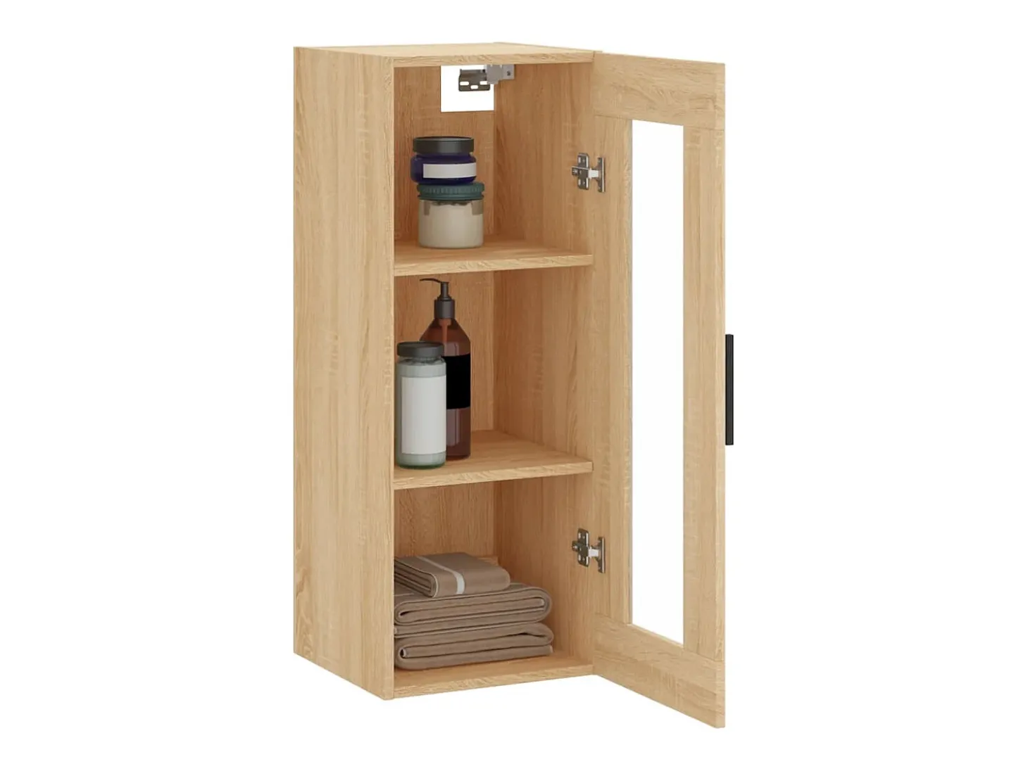 Armario de pared de roble Sonoma 34,5x34x90 cm
