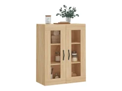 Armario de pared de roble Sonoma 69,5x34x90 cm madera de ingeniería