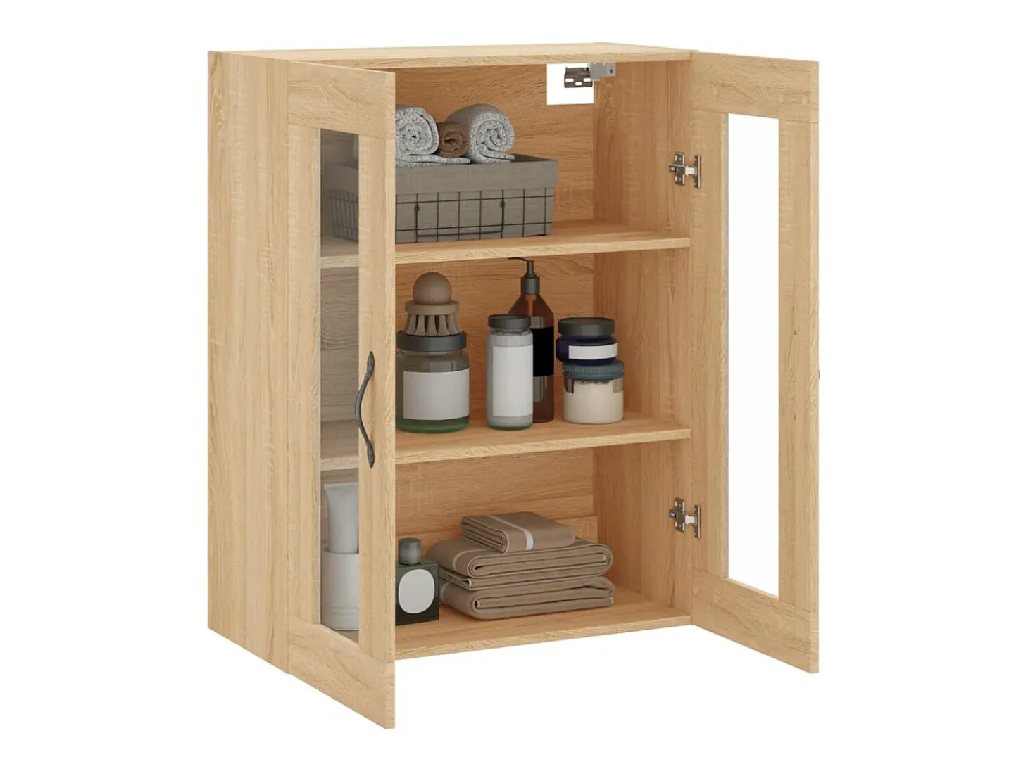 Armario de pared de roble Sonoma 69,5x34x90 cm madera de ingeniería