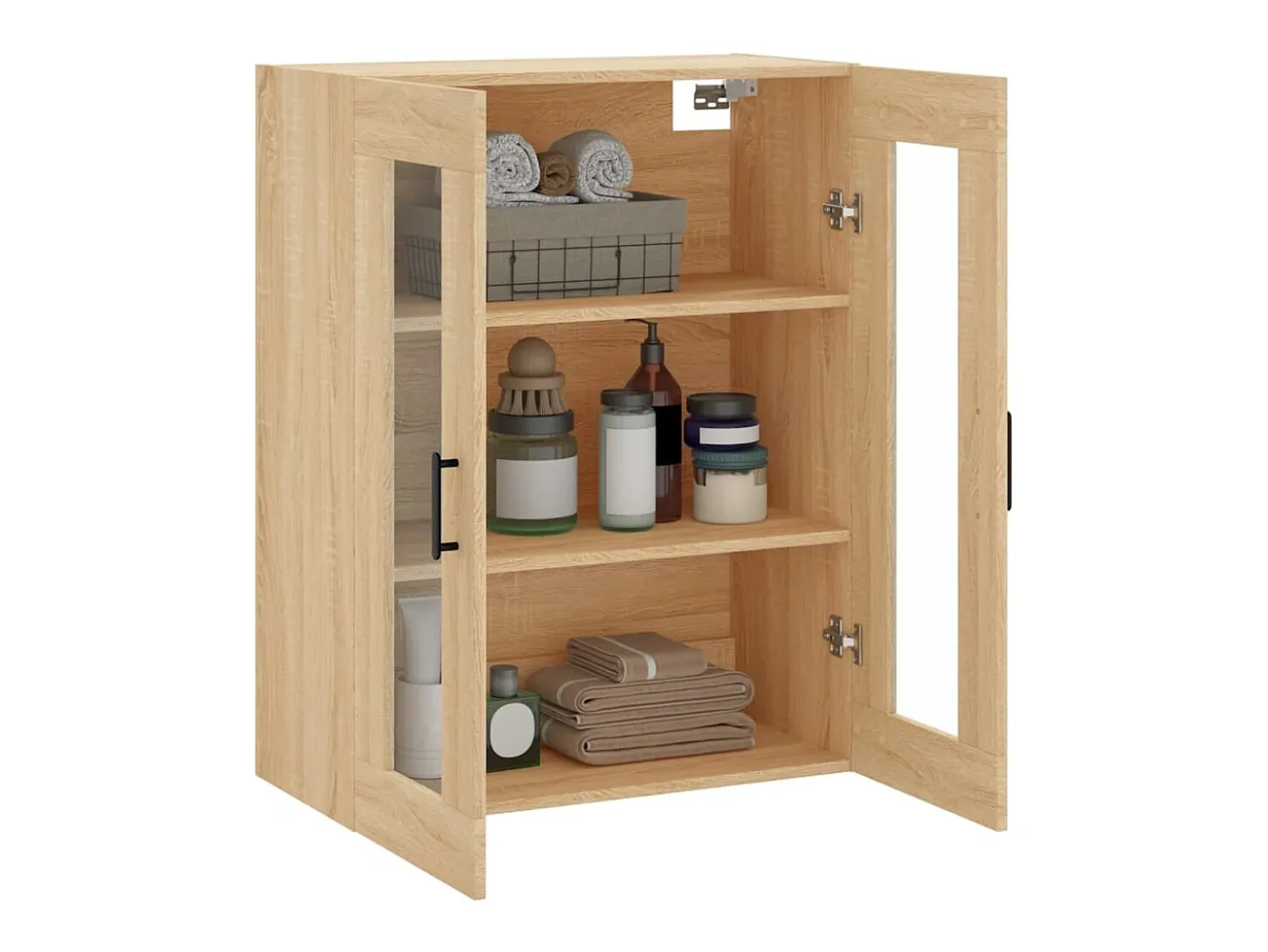 Armario de pared de roble Sonoma 69,5x34x90 cm