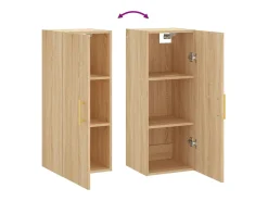 Armario de pared de roble Sonoma 34,5x34x90 cm