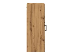 Armario de pared de roble hecho a mano 34,5x34x90 cm madera de ingeniería
