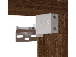 Armario de pared de roble marrón 69,5x34x90 cm madera de ingeniería