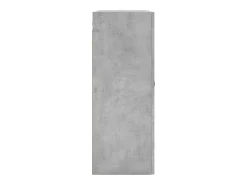 Armario de pared gris hormigón 69,5x34x90 cm