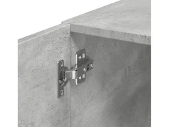 Armario de pared gris hormigón 70x42,5x40 cm madera de ingeniería
