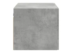 Armario de pared gris hormigón 70x42,5x40 cm madera de ingeniería