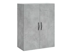 Armario de pared gris hormigón 69,5x34x90 cm madera de ingeniería