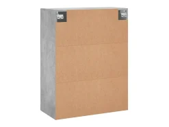 Armario de pared gris hormigón 69,5x34x90 cm madera de ingeniería