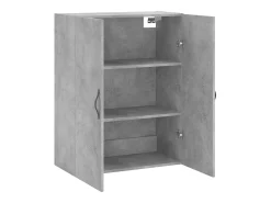 Armario de pared gris hormigón 69,5x34x90 cm madera de ingeniería