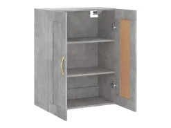 Armario de pared gris hormigón 69,5x34x90 cm madera de ingeniería