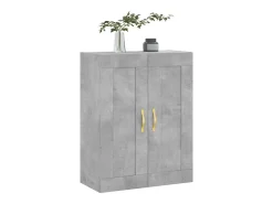 Armario de pared gris hormigón 69,5x34x90 cm madera de ingeniería