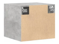Armario de pared gris hormigón 45x42,5x40 cm madera de ingeniería