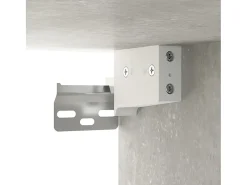 Armario de pared madera contrachapada gris hormigón 80x33x80 cm