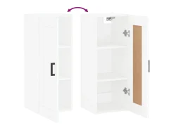 Armario de pared madera de ingeniería blanco 34,5x34x90 cm
