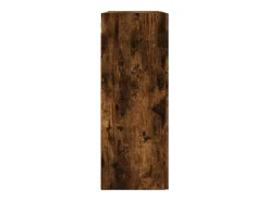 Armario de pared madera ingeniería roble ahumado 69,5x34x90 cm