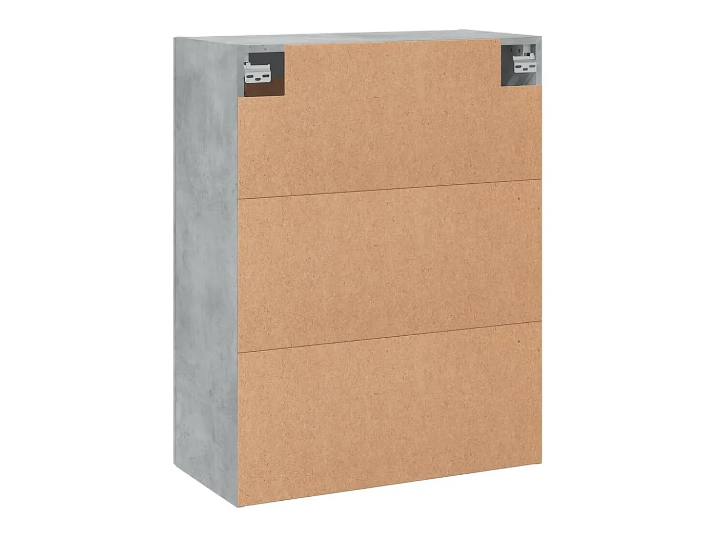 Armario de pared madera ingeniería gris hormigón 69,5x34x90 cm