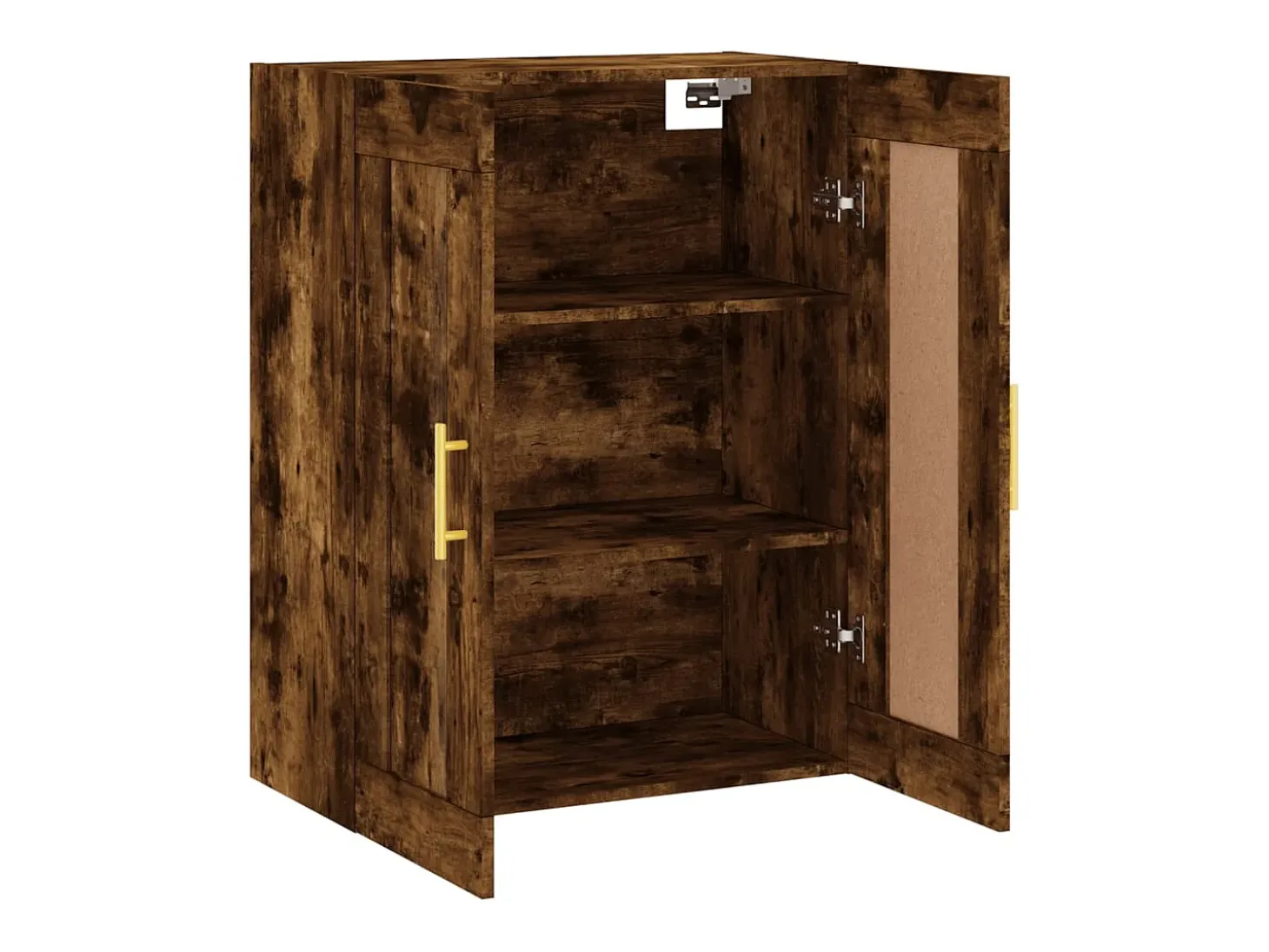 Armario de pared madera ingeniería roble ahumado 69,5x34x90 cm