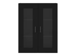 Armario de pared negro 69,5x34x90 cm