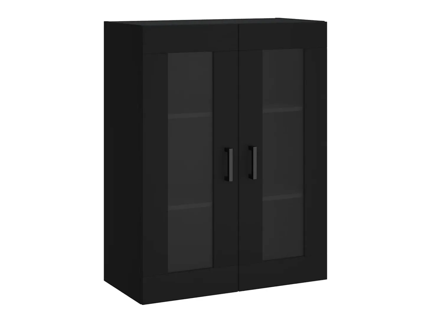 Armario de pared negro 69,5x34x90 cm
