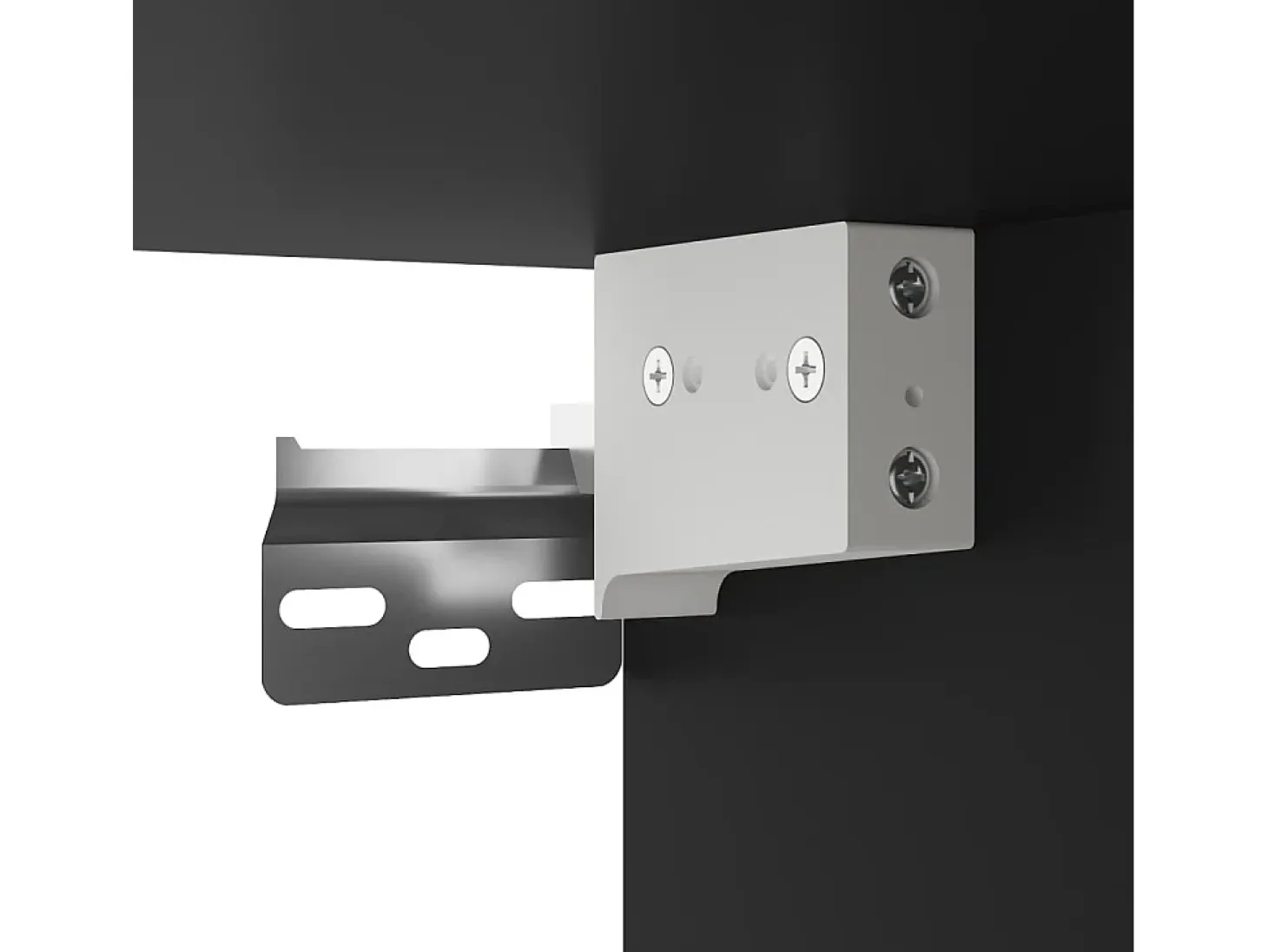 Armario de pared negro 69,5x34x90 cm madera de ingeniería