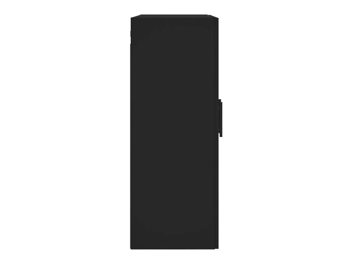 Armario de pared negro 69,5x34x90 cm madera de ingeniería