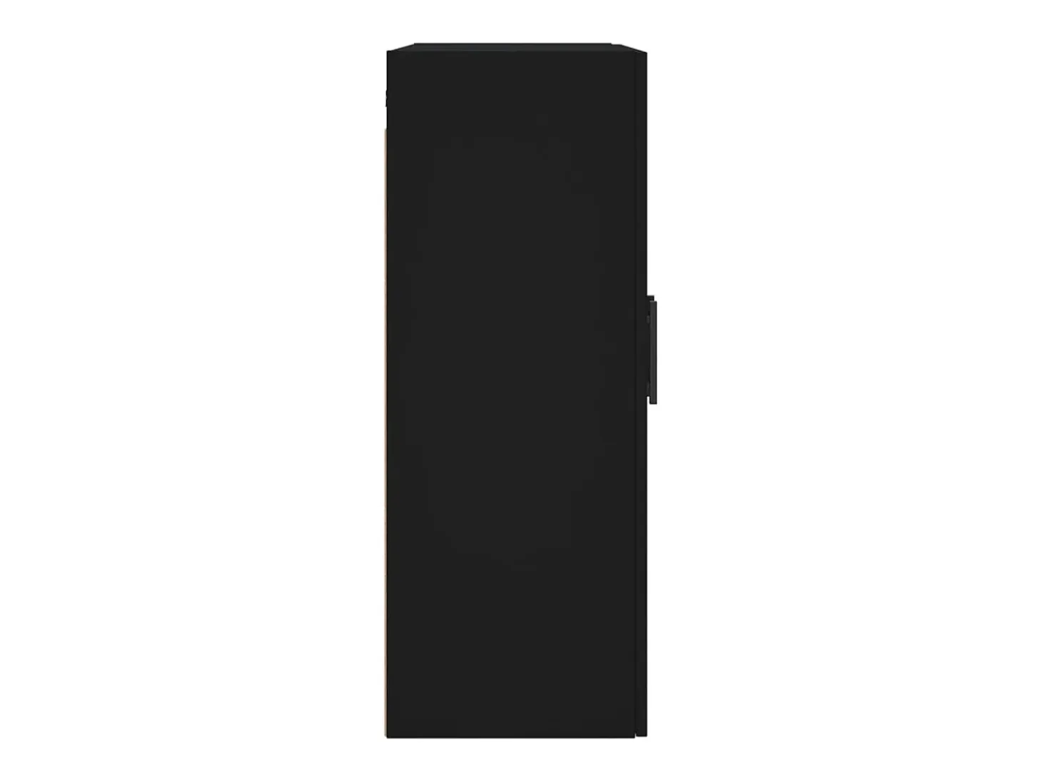 Armario de pared negro 69,5x34x90 cm