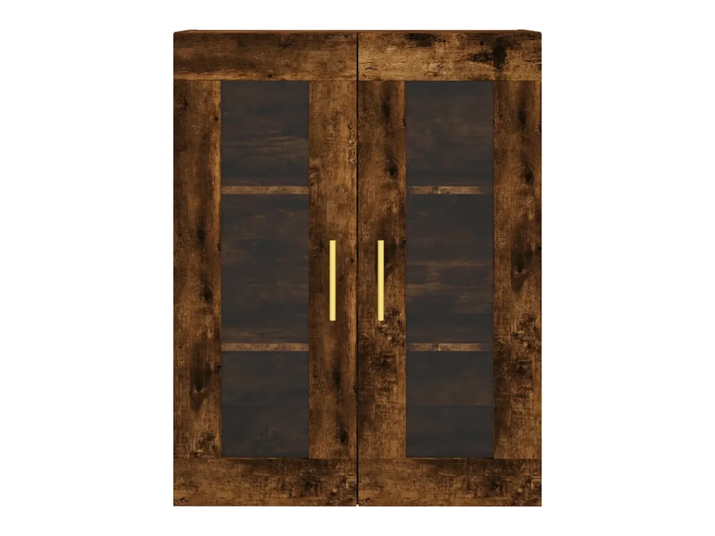 Armario de pared roble ahumado 69,5x34x90 cm