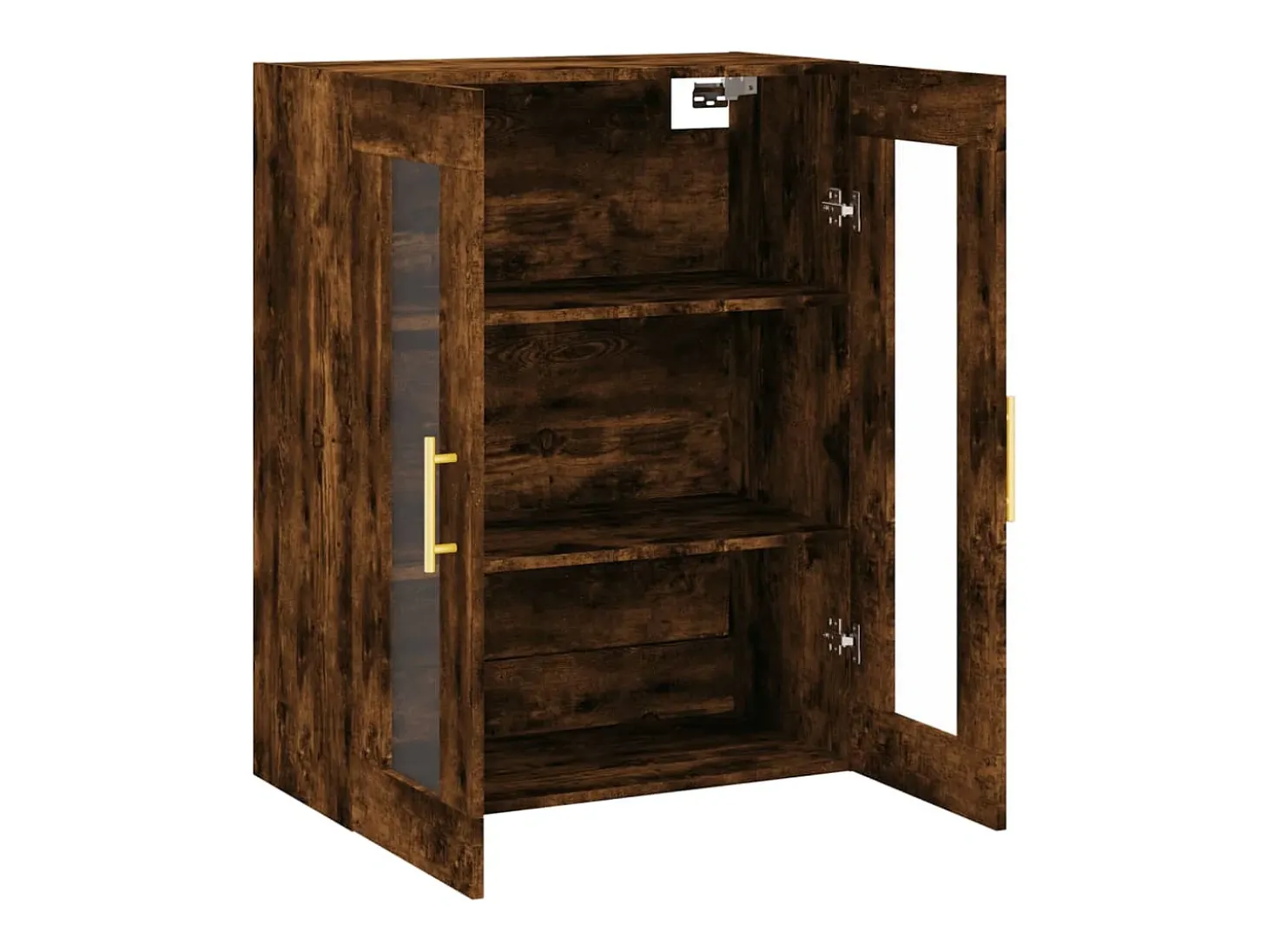 Armario de pared roble ahumado 69,5x34x90 cm