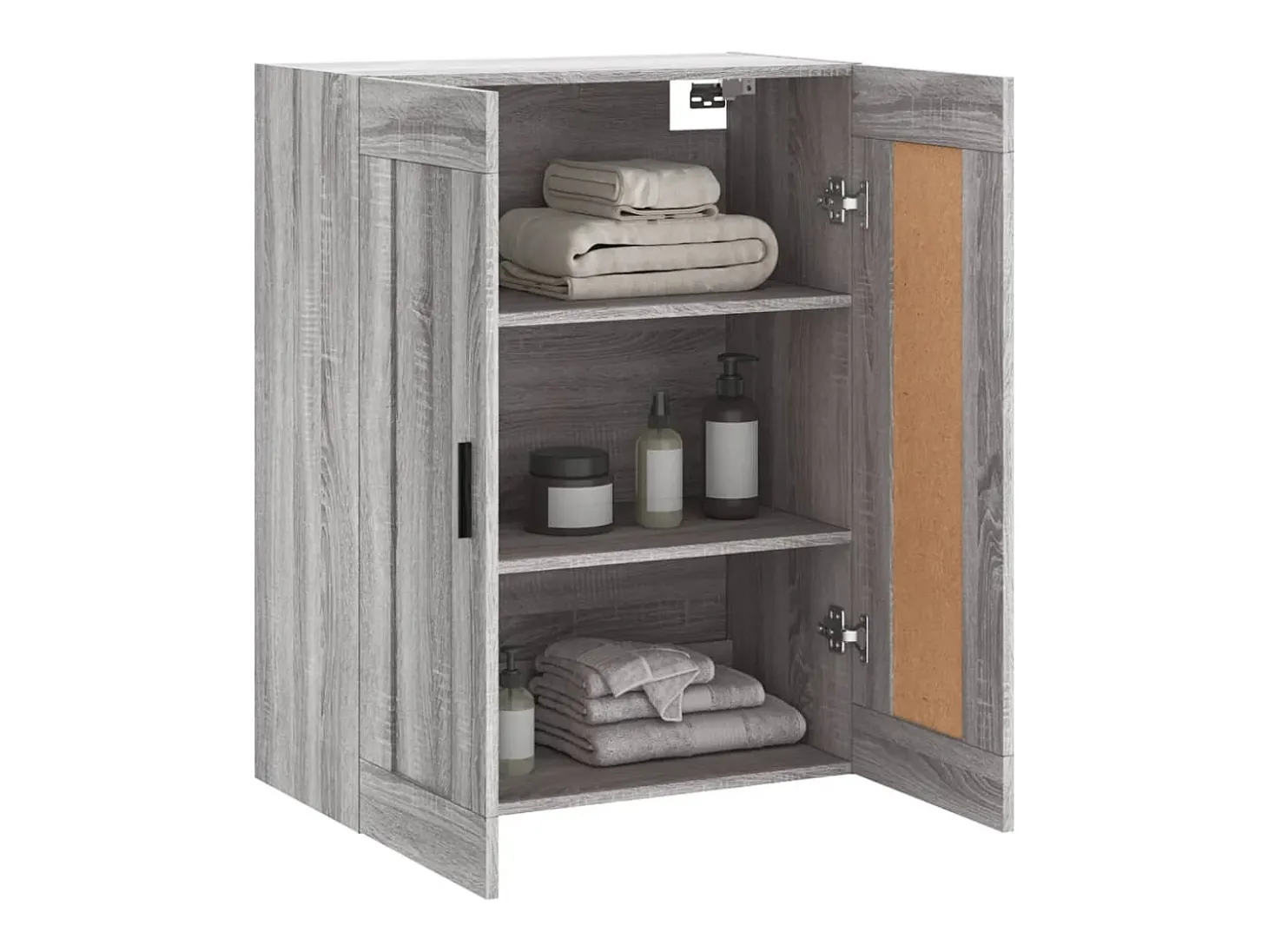 Armario de pared Sonoma gris 69,5x34x90 cm madera de ingeniería