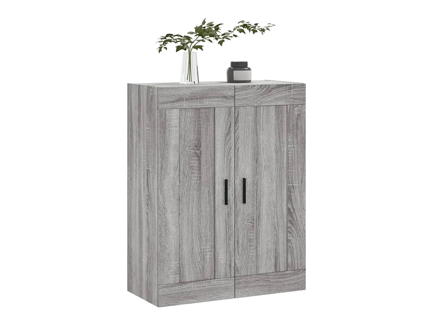 Armario de pared Sonoma gris 69,5x34x90 cm madera de ingeniería