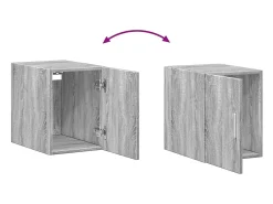 Armario de pared Sonoma gris 30x42,5x40 cm madera de ingeniería