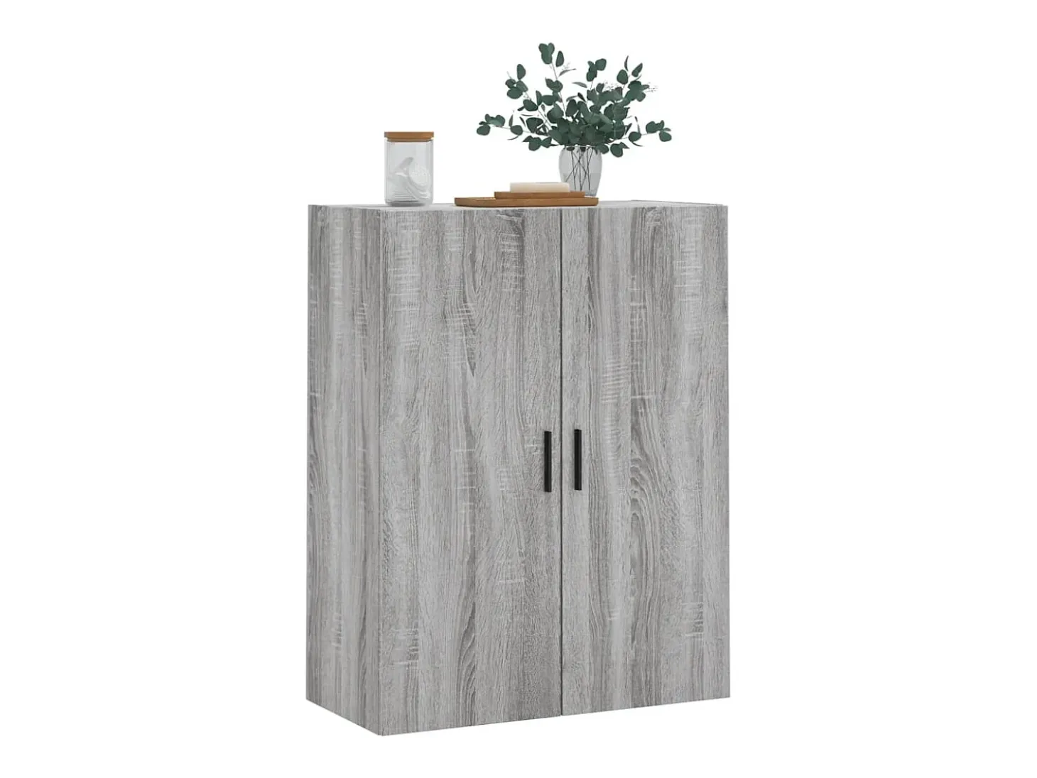 Armario de pared Sonoma gris 69,5x34x90 cm